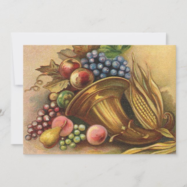 Convite para Jantar de Ação de Graças (Frente)