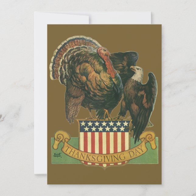 Convite para Jantar de Ação de Graças (Frente)