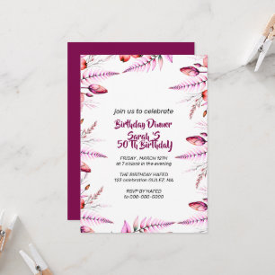 Convite para Jantar de Aniversário, Convite para J