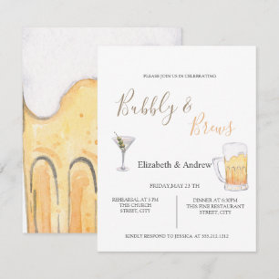 Convite para Jantar de Ensaios Bubbly & Braws
