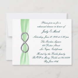 Convite para Jantar de Ensaios de Casamento Green