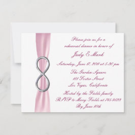 Convite para Jantar de Ensaios de Casamento Pink I