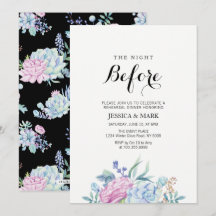 Convite para Jantar de Ensaios de Suculentas Tropi