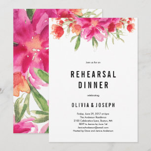 Convite para Jantar de Ensaios de Verão Brilhante