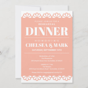 Convite para Jantar de Ensaios Papel Picado