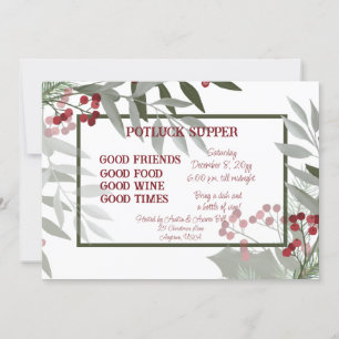 Convite para jantar de POTE de Natal