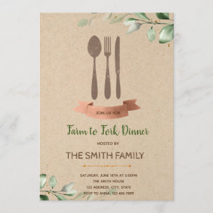 Convite para jantar na fazenda