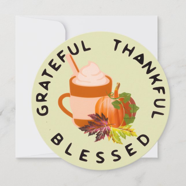 Convite para Jantas de Ação de Graças (Frente)