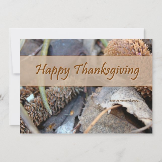 Convite para Jantas de Ação de Graças (Frente)