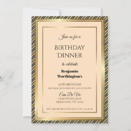 Convite para Janto de aniversário de 30 anos com f