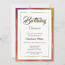 Convite para Janto de aniversário do Elegant Doura
