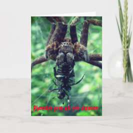 Convite para Janto de Aranha Halloween