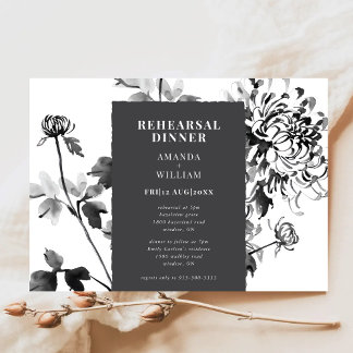 Convite para Janto de Arte com Tinta Chrysanthemum