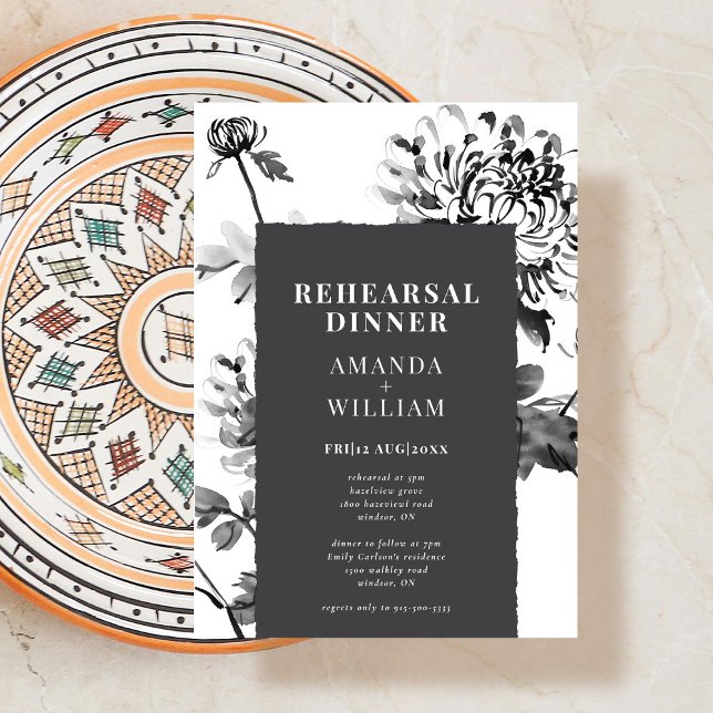 Convite para Janto de Arte com Tinta Chrysanthemum (Criador carregado)