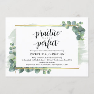 Convite para Janto de Casamento Eucalyptus