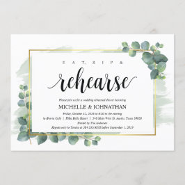 Convite para Janto de Casamento Eucalyptus