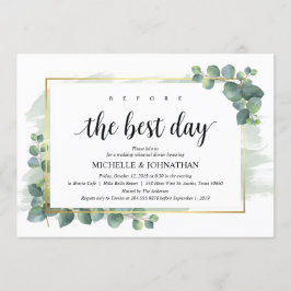 Convite para Janto de Casamento Eucalyptus