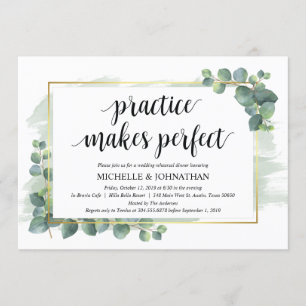 Convite para Janto de Casamento Eucalyptus