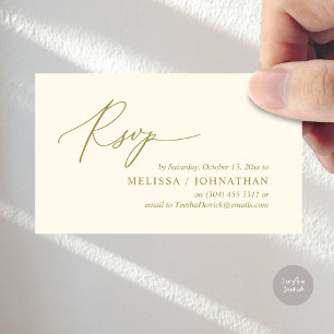 Convite para Janto de Casamento RSVP Romântico Mod