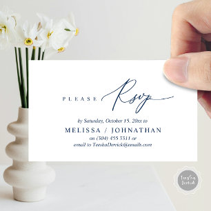 Convite para Janto de Casamento RSVP Romântico Mod