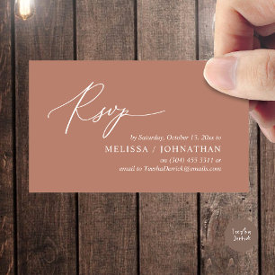 Convite para Janto de Casamento RSVP Romântico Mod