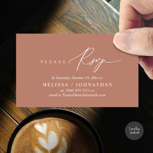 Convite para Janto de Casamento RSVP Romântico Mod