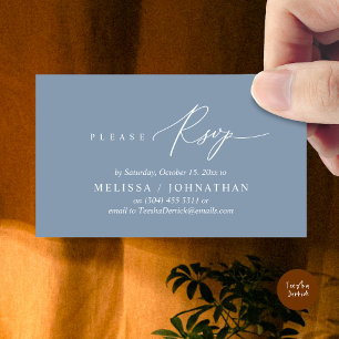Convite para Janto de Casamento RSVP Romântico Mod