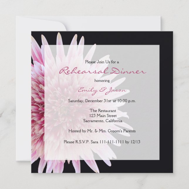 Convite para Janto de ensaio (Frente)