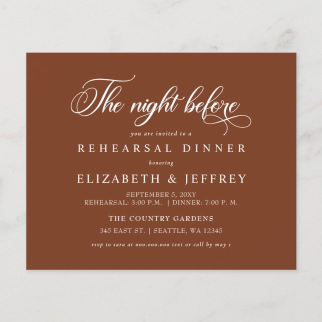 Convite para Janto de Ensaio Antes do Ensaio (Frente)