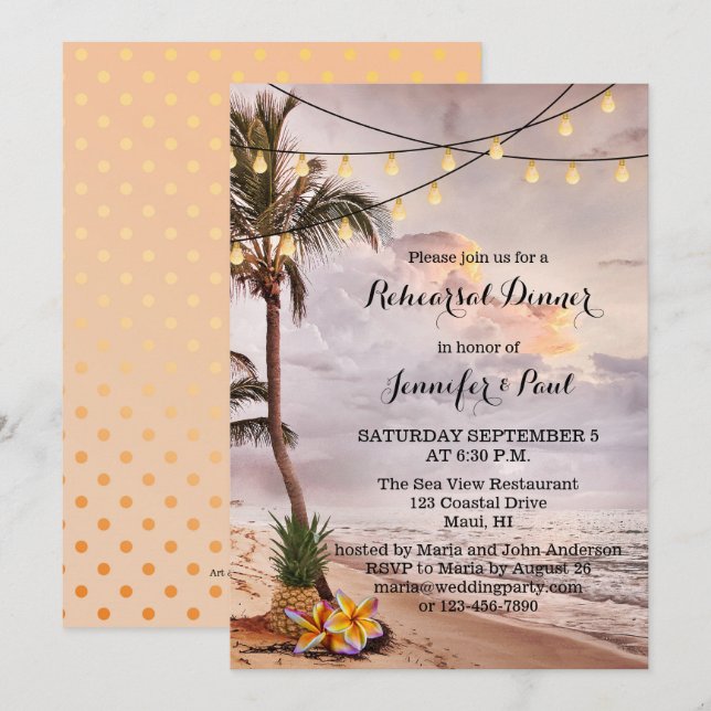 Convite para Janto de ensaio das luzes de cadeia d (Frente/Verso)