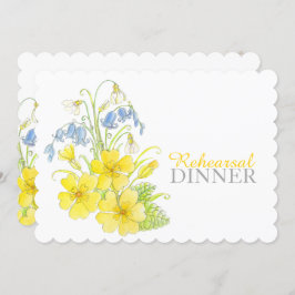 Convite para janto de ensaio de buquê primavera