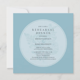 Convite para Janto de Ensaio de Casamento Azul e B