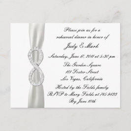Convite para Janto de ensaio de casamento branco i