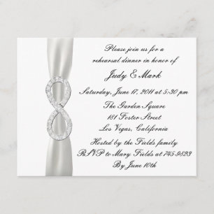 Convite para Janto de ensaio de casamento branco i