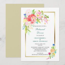 Convite para Janto de ensaio de casamento de Buquê