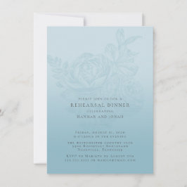 Convite para Janto de Ensaio de Casamento Floral A