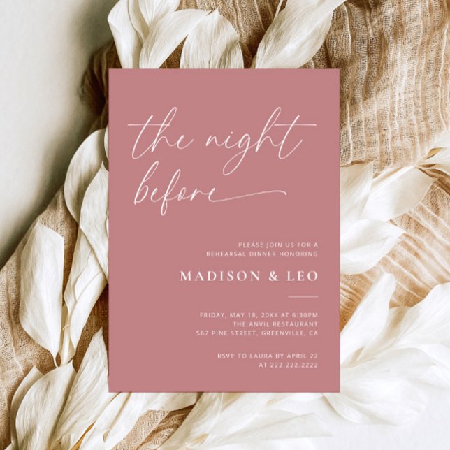 Convite para Janto de Ensaio de Casamento Rosa Dus (Criador carregado)