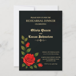 Convite para Janto de Ensaio de Casamento rosa-Gót