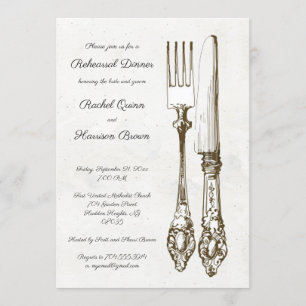 Convite para Janto de ensaio de casamento Silverwa