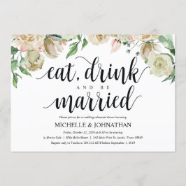 Convite para Janto de ensaio de casamentos de prim