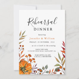 Convite para Janto de ensaio de casamentos outono