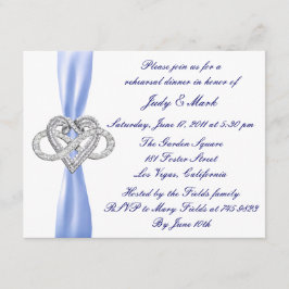 Convite para Janto de ensaio de coração com infini