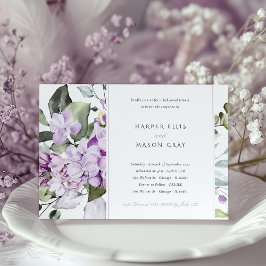 Convite para Janto de ensaio de Elegância Lilac