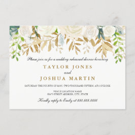 Convite para Janto de ensaio de folhas Douradas