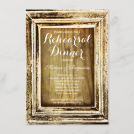 Convite para Janto de ensaio de madeira da bacia r