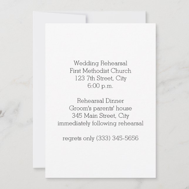 Convite para Janto de ensaio de marinho e Casa (Verso)