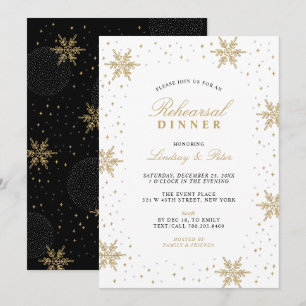 Convite para Janto de ensaio de Natal Dourado e Pr