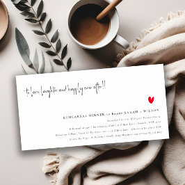 Convite para Janto de ensaio de Script de Coração 