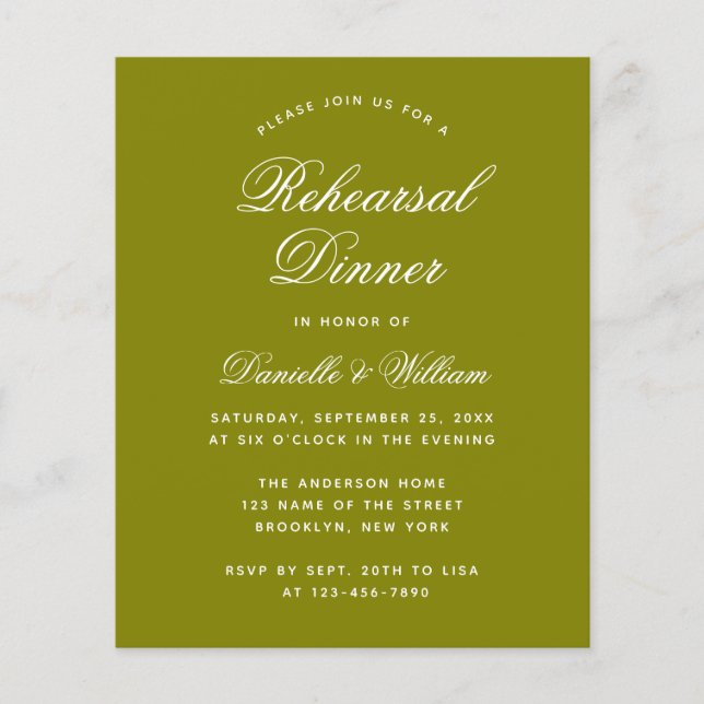 Convite para Janto de ensaio do orçamento verde-ol (Frente)