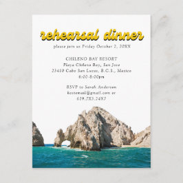 Convite para Janto de ensaio Elegante de Casamento